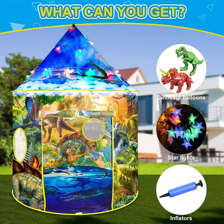 thumbnail: Dinosaur Discovery Kinderspeeltent - Pop-up Dinosaurustent Voor Kinderen - Indoor & Outdoor Speeltent - Cadeau Voor Jongens En Meisjes