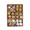 thumbnail image 5 of 24 Pcs Christmas Tree Ornaments Set, Mini Shatterproof Hanging Decorations with Balls Candy Canes Gift Boxes Drums and Bows, Holiday Decor for Christmas Trees Wreaths Garlands Parties, 5 of 9