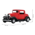 thumbnail image 4 of 1:32 Classic Car Model Alloy Vintage Simulation Toy Antique Pullback Opened Doors Model, 4 of 5