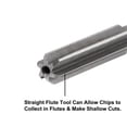 thumbnail image 3 of Uxcell Accuracy Straight Flutes HSS Lathe Machine Chucking Reamers 2Pcs 1/4", 3 of 6