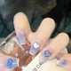 thumbnail image 4 of Heallor-uñas postizas de Ballet francés, manicura de cobertura completa, 24 piezas, corazón de amor, larga, desmontable, 4 of 5