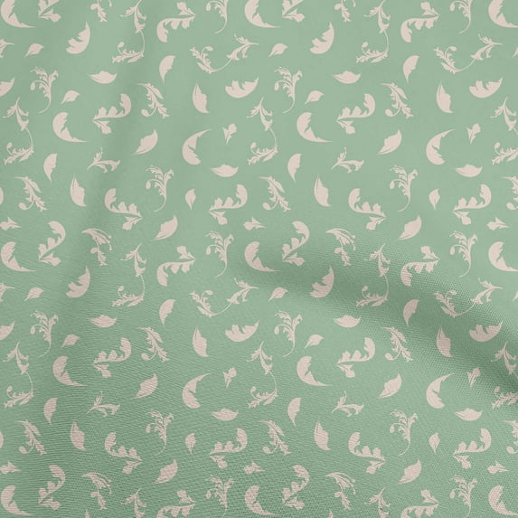 oneOone Cotton Poplin Mint Green Fabric Damask Craft Projects Decor Fabric Printed By The Yard 42 Inch Wide