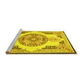 thumbnail image 2 of Ahgly Company Machine Washable Indoor Rectangle Persian Yellow Traditional Area Rugs, 6' x 9', 2 of 4