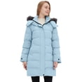 thumbnail image 3 of Wantdo Women's Plus Size Winter Coat Hooded Winter Jacket Casual Puffy Jacket Blue XL, 3 of 10