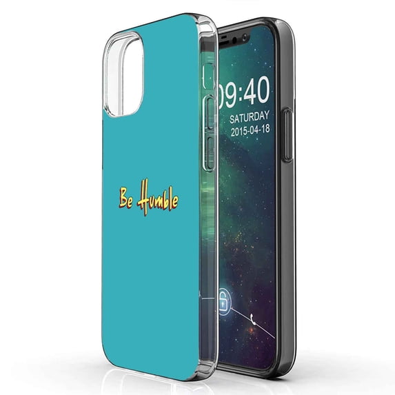 TalkingCase Slim Phone Case Compatible for Apple iPhone 12 Pro MAX, Be Humble Print, Lightweight,Flexible,Soft, USA