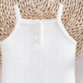 thumbnail image 4 of Cethrio Girls Summer Outfit Sets, Knitted Sleeveless Casual Two Piece Girls' Clothing Sets White Size 5-6 T, 4 of 5