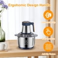 thumbnail image 5 of Teglu Electric Food Chopper 20 Cup, 5L Meat Grinder Food Processor Stainless Steel Meat for Vegetable Meat Fruit, 5 of 8