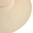 thumbnail image 3 of Xfvqtps Mens Sun Hats Solid Color Adjustable Drawstring Large Brim Sunscreen Breathable Waterproof Outdoor Multi Functional Hiking Camping Fisherman Hat Khaki, 3 of 8