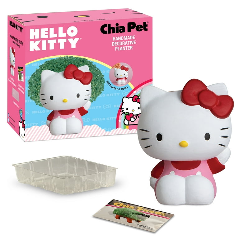 Hello Kitty Chia Pet Handmade Decorative Planter 1ct - Walmart.com