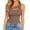 Coffee, variant on ChoXxx Women's Lapel Lace Up Irregular Loose Short Sleeve T Shirt Casual Blue S