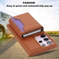 thumbnail image 3 of ELEHOLD for Samsung Galaxy S22 Ultra Premium PU Leather Wallet Case Detachable Magnetic Card Holders RFID Blocking Function Flip Stand Shockproof Full Protection Case for Samsung S22 Ultra,brown, 3 of 8