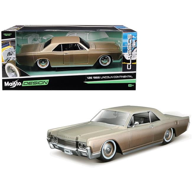 Maisto 32531gld 1966 Lincoln Continental Gold Classic Muscle 1 26 Diecast Model Car Walmart Canada