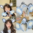 thumbnail image 5 of Techinal Plush Koala Ears Headband Cartoon Animal Ears Hair Hoop Washing Makeup Hairband, 5 of 14