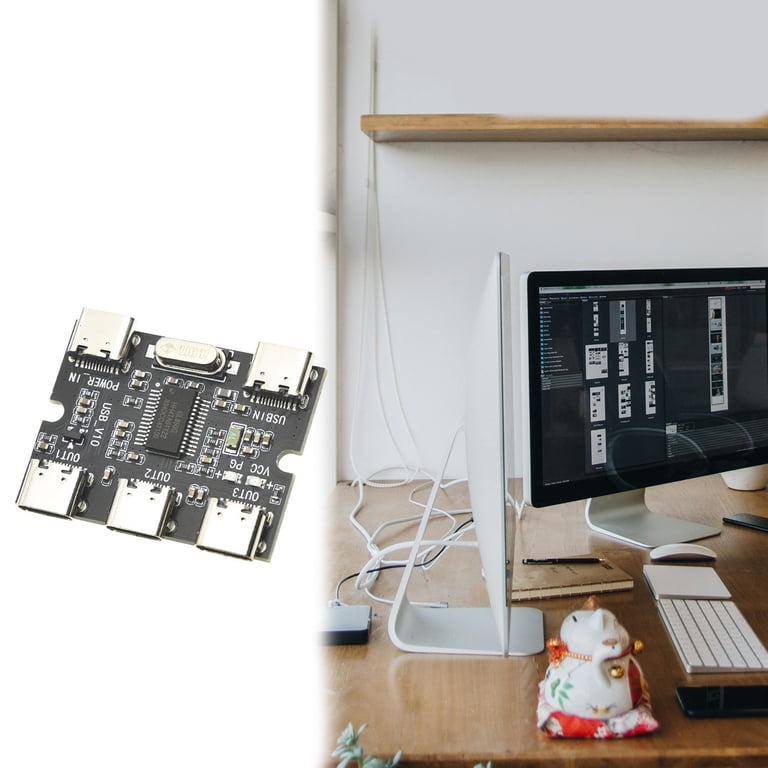 Universals USB C Hub Adapter 3 Port Simultaneous Connection 5V 500mA ...