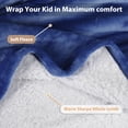 thumbnail image 4 of Oversized Blanket Sweatshirt, Sherpa  Fleece Hoodie, Super Soft Warm Comfortable Pullover with Large Front Pocket for Boys Girls Teens Kids(7-13 yr), 4 of 7