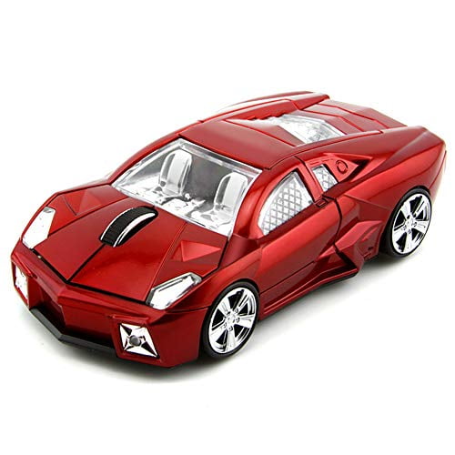 FIRSTMEMORY Wireless Car Mouse, 2.4G Cool Sport Race Car Shaped Mouse