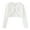 B-White, variant on Toddler Girls Knit Cropped Bolero Shrug Little Kids Long Sleeve Open Front Cardigan Sweater Baby Cardigan