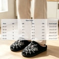 thumbnail image 3 of YgkuHd Women's Cute Halloween Web Slippers Soft Fuzzy Indoor House Shoes Warm Cozy Winter Bedroom Footwear Gift, 3 of 8