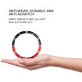 thumbnail image 2 of Veeki Ceramic Watch Bezel Insert Numbers Markers Wristwatch Loop Replacement Classic Ring Wristband(Black + Red)-051601, 2 of 5