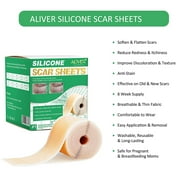 (3 pack) Aliver 60-inch Silicone Scar Roll, Silicone Tape for Scars Removal