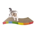 thumbnail image 4 of Paradis pour Chats à Gratter, Design Unique Textures à Gratter pour Chats d'Intérieur, Matériau Durable et Naturel, Tapis à Gratter Réversible avec Herbe à Chat Inclus pour Protection des Meubles, 4 of 5