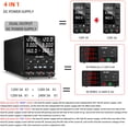 thumbnail image 4 of NICE-POWER Alimentation Double CC Variable : Série Régulée à Commutation Réglable 120V 3A (240V 3A) Parallèle (120V 6A) Haute Précision Port USB 5V/2A Alimentation de Banc et de Labo, 4 of 11