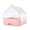 Pink, variant on Spacious Bird Bath for Cage with Bottom Drawer for Cockatiels Conures and Parakeets Easy to Install Bird Bathing Box