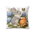 thumbnail image 2 of Funda de almohada de pelusa corta de 18 pulgadas, bonita funda de almohada decorativa bordada para sofá, dormitorio, sala de estar, decoración del hogar, cosas buenas de Pascua., 2 of 6