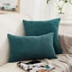thumbnail image 5 of Juego de 2 almohadas escandinavas de terciopelo de color liso y sencillo, 5 of 5