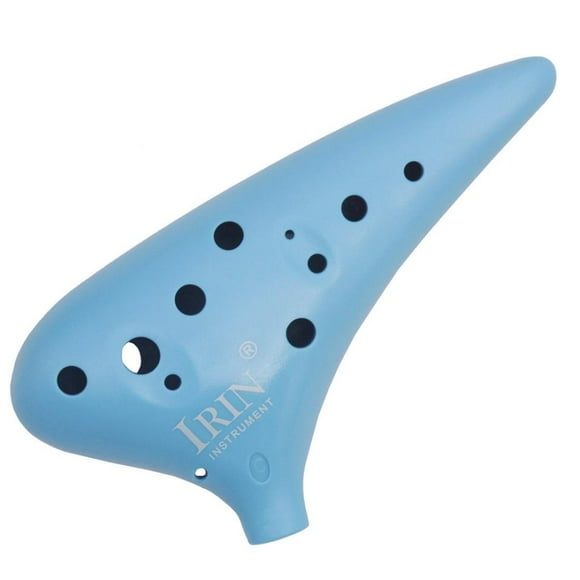 1 de Ocarina Azul Agujeros con Llave Bolsas de Almacenamiento, Correa, Decoración para , Niños, Principiantes Yuyangstore Juego de llaves C Ocarina