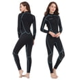thumbnail image 1 of Seaskin Traje de Neopreno Corto de 3 mm para Hombre Traje de Buceo de Cuerpo Completo para Mujer Traje de Neopreno con Cremallera Frontal para Buceo Snorkel Surf Natación Medium, 1 of 5
