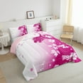thumbnail image 3 of Manfei Pink Dragon 2pcs Bedding Comforter Set,Floral Animal Twin Comforter Sets,Cherry Blossom Breathable Bedding Set,Luxury Teenager Bedroom Decor,Reversible, 3 of 6