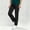 #Black, variant on Women's Elastic High Waist Straight Leg Pants,Side Patch Pocket Ankle Length Casual Work Trousers,Pink,Women's Plus Size XXL