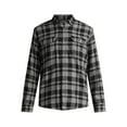 thumbnail image 5 of George Men's and Big Men's Double Pocket Flannel Shirt, Sizes XS-3XLT, 5 of 5