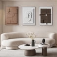 thumbnail image 2 of Lienzo de pintura geométrica con efecto 3D nórdico, arte de pared, Líneas minimalistas abstractas, Póster Artístico, impresiones para sala de estar, decoración del hogar, Mural, 2 of 4