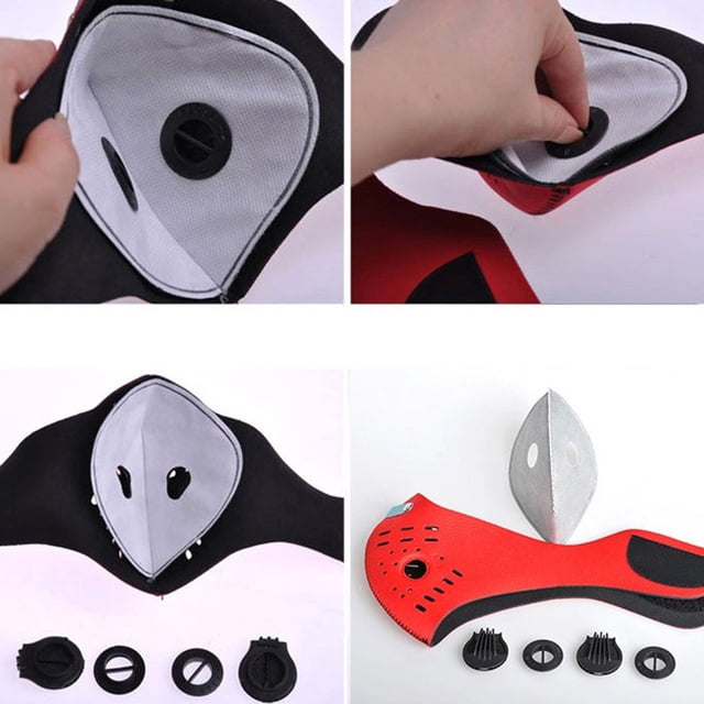 helps prevent fogs Pm2.5 Activated Carbon Mask Waterproof Fabric help prevent dusty Wind Protection