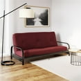 thumbnail image 2 of DHP Carson 6 Inch Thermobonded High Density Futon Mattress Full Size in Red, 2 of 10