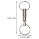 thumbnail image 2 of unbranded 12Ud Llavero Metal Doble Anillo Para Uso En Exterior Plateado, 2 of 8