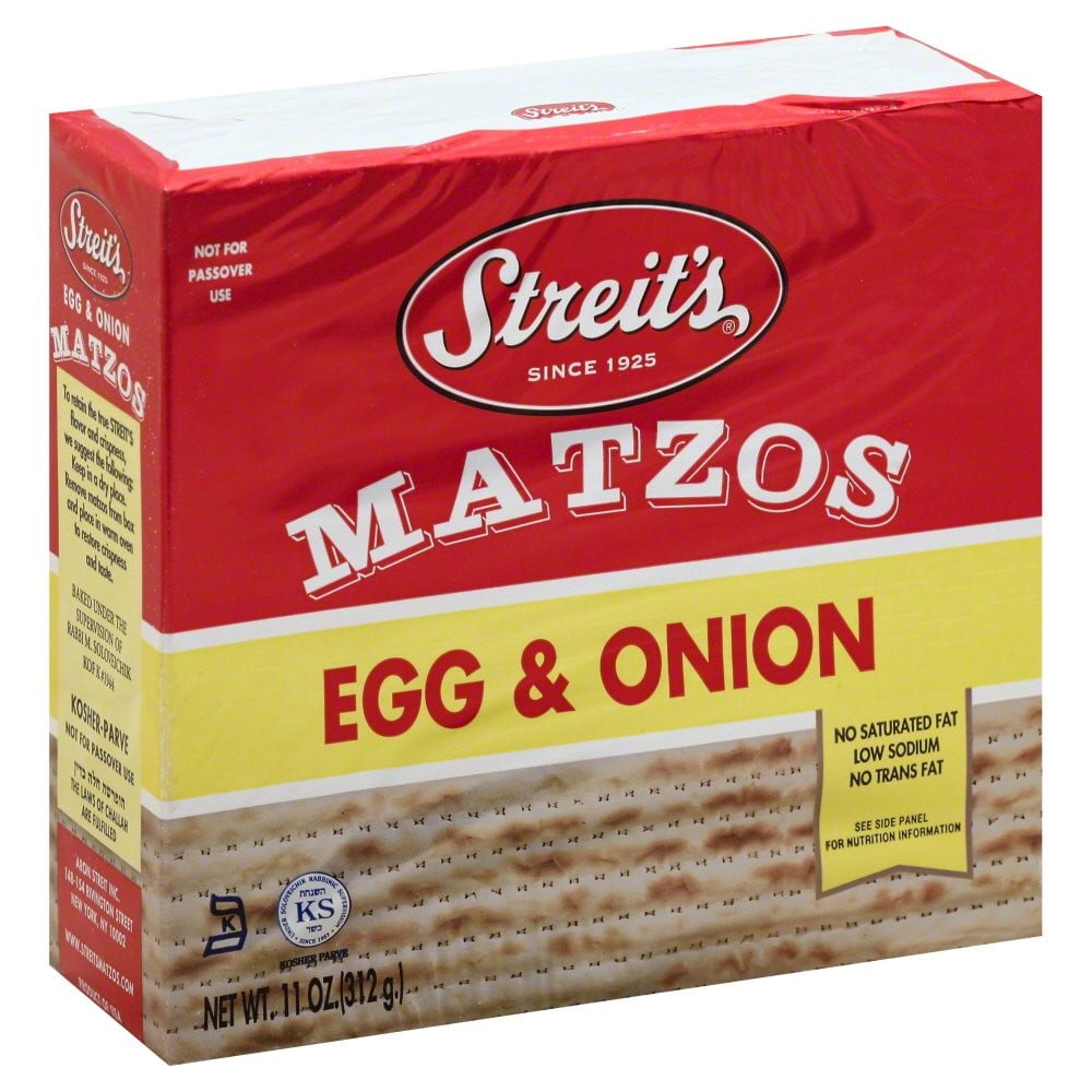 Streit's Kosher Matzo, Egg & Onion, 11 Oz