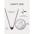 thumbnail image 6 of ChicSilver Initial Necklace for Women, 925 Sterling Silver Heart Letter Pendant, A-Z Alphabet Name Necklace, Gifts for Her, 6 of 9