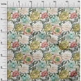 thumbnail image 2 of oneOone Viscose Chiffon Peach Fabric Flower & Leaves Watercolor Sewing Craft Projects Fabric Prints By Yard 42 Inch Wide, 2 of 4