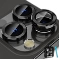thumbnail image 1 of LAICAIW Camera Lens Protector for iPhone 14 Pro/iPhone 14 Pro Max, Alloy Metal Individual Ring, Anti Scratch HD Tempered Glass Lens Screen Protector Cover Film, Case Friendly, Black, 1 of 7