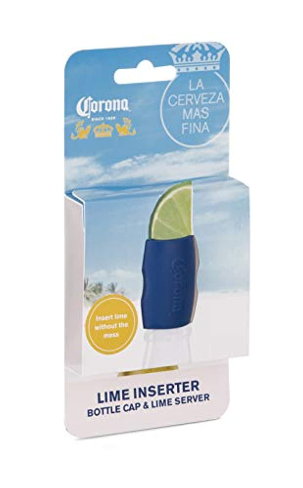 Blue Vacu Vin 78560606-COA Lime Inserter Corona Beer Accessory Silicone