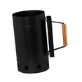 thumbnail image 3 of Chimenea de encendido para parrillas y barbacoas de carbón, portátil y resistente. Negro, 3 of 9