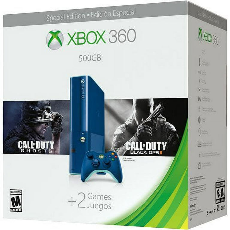 Refurbished Xbox 360 500GB Special Edition Blue Console Bundle