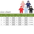 thumbnail image 3 of Gyratedream Newborn Baby Girl Boy Warm Fleece Hooded Puffer Snowsuit Winter Onesie Outwear, 3 of 3