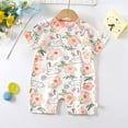 thumbnail image 2 of ShiShine Newborn Baby Boy Girls Clothes Summer Outfits Infant Short Sleeve Romper Jumpsuit Bodysuit Cute Newborn Clothes Size 0-12M, 2 of 3