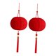 thumbnail image 3 of 2 faroles de tela roja para año chino, para decorar el Festival de , para celebraciones, fiestas, restaurantes y salas de estar. Redondo, 3 of 8