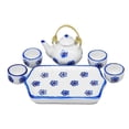 thumbnail image 2 of Zhaomeidaxi 6 Pcs/Set 1:12 Scale Miniatures Porcelain Tea Cup Set Miniature Porcelain Tea Cup Set for DIY Toys, 2 of 6
