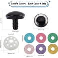 thumbnail image 3 of 24Sets Plastic Safety Eyes Stuffed Glitter Animal Eyes 35mm Craft Crochet Eyes for Teddy Bear Amigurumi Craft Puppet Plush Animal Making, 3 of 7